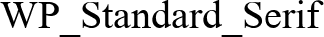 WP Standard Serif