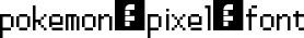 Pokemon Pixel Font