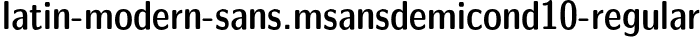 Latin Modern Sans