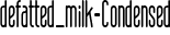 defatted milk